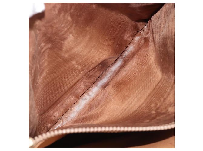 Céline CELINE Macadam Canvas Tote Bag PVC Leder Brown Gold Auth 204214 Braun Golden - Ansicht 25