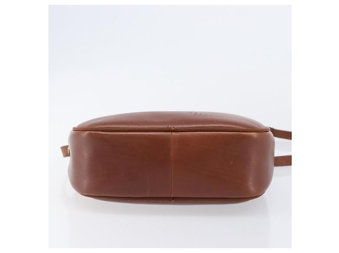 Borsa a tracolla Salvatore Ferragamo Vala in pelle Gold Brown Auth ka6418 - vista 5