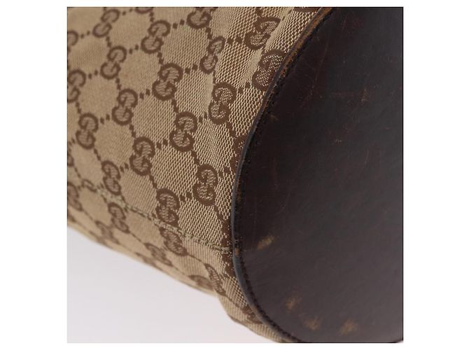 Borsa a Tracolla GUCCI GG Canvas Beige Silver 106240 Auth ep16240 Argento - vista 16