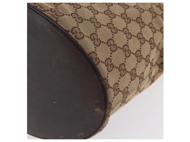 Borsa a Tracolla GUCCI GG Canvas Beige Silver 106240 Auth ep16240 Argento - vista 17