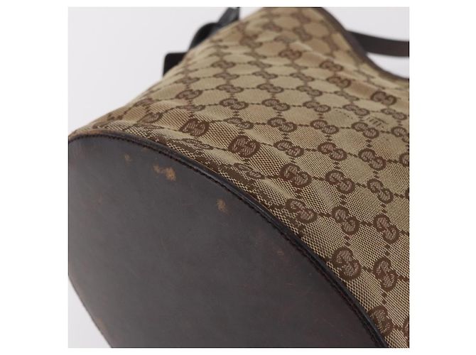 Borsa a Tracolla GUCCI GG Canvas Beige Silver 106240 Auth ep16240 Argento - vista 18