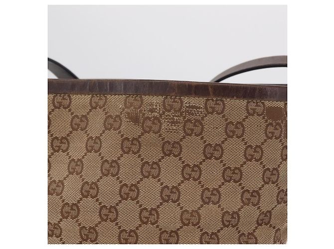 Borsa a Tracolla GUCCI GG Canvas Beige Silver 106240 Auth ep16240 Argento - vista 2