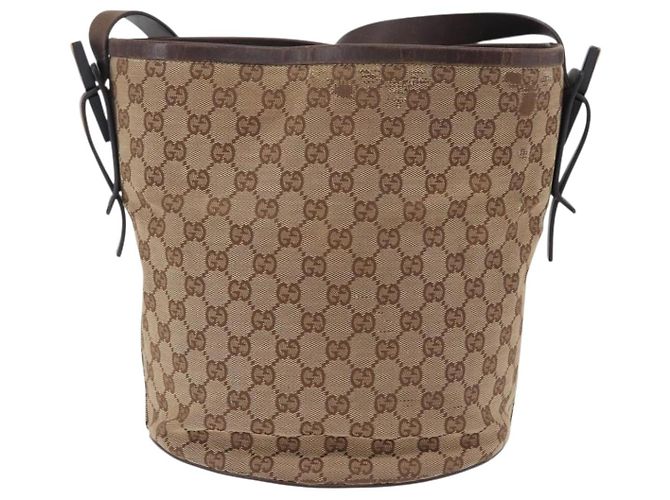 Borsa a Tracolla GUCCI GG Canvas Beige Silver 106240 Auth ep16240 Argento - vista 3