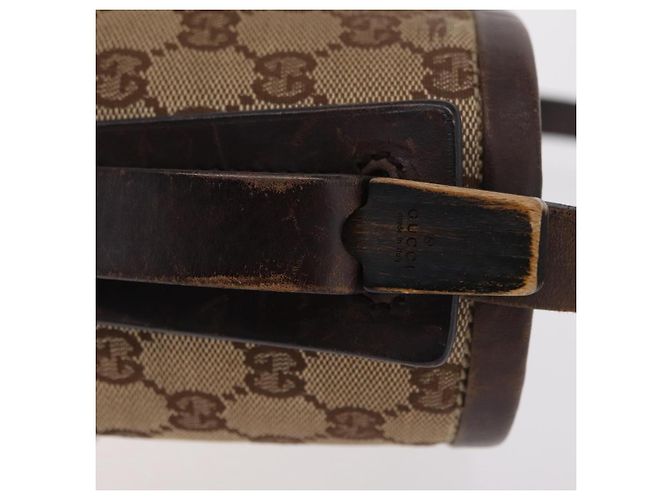 Borsa a Tracolla GUCCI GG Canvas Beige Silver 106240 Auth ep16240 Argento - vista 5