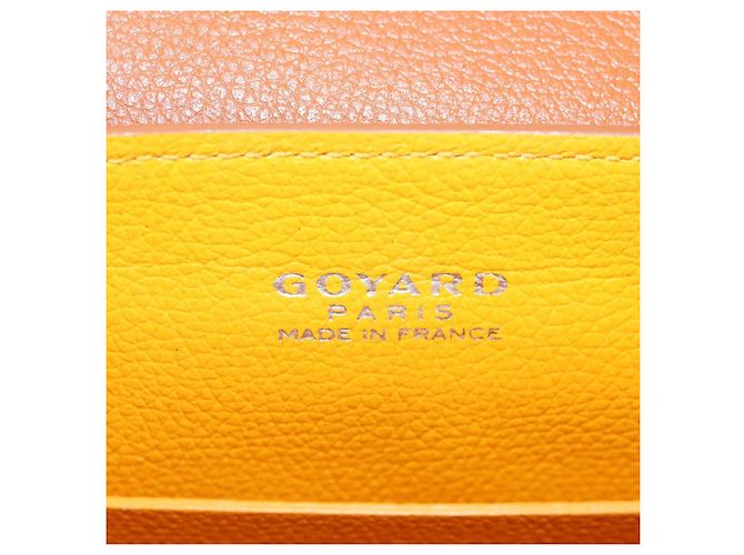 GOYARD Herringbone Saigon Mini Handtasche PVC 2way Braun Silber Auth 204910SM - Ansicht 20