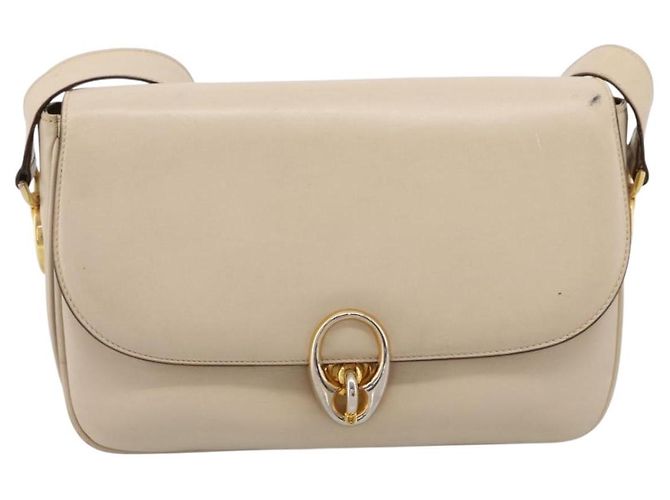 Céline CELINE Schultertasche aus Leder Ivory Gold Auth ep16002 Golden Roh - Ansicht 13
