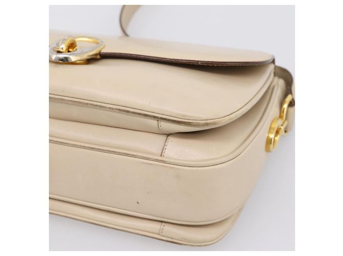 Céline CELINE Schultertasche aus Leder Ivory Gold Auth ep16002 Golden Roh - Ansicht 14
