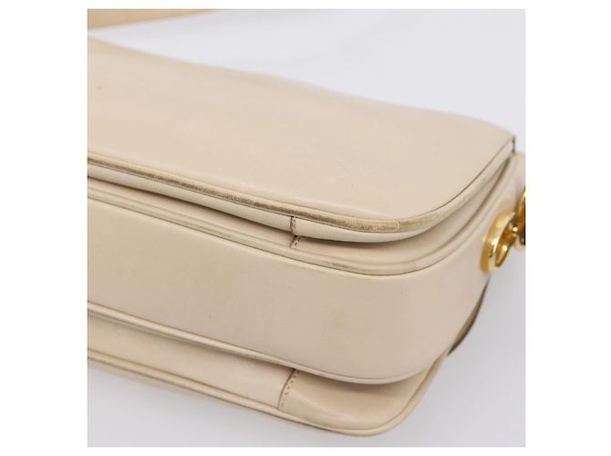 Céline CELINE Schultertasche aus Leder Ivory Gold Auth ep16002 Golden Roh - Ansicht 16
