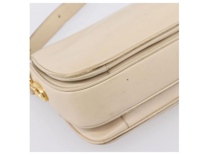 Céline CELINE Schultertasche aus Leder Ivory Gold Auth ep16002 Golden Roh - Ansicht 17