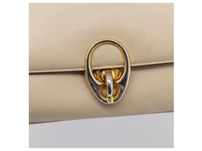 Céline CELINE Schultertasche aus Leder Ivory Gold Auth ep16002 Golden Roh - Ansicht 18