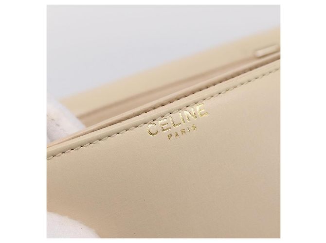 Céline CELINE Schultertasche aus Leder Ivory Gold Auth ep16002 Golden Roh - Ansicht 19