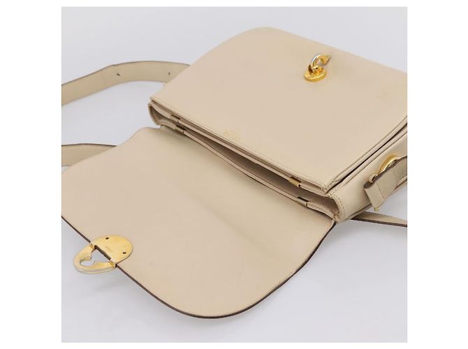 Céline CELINE Schultertasche aus Leder Ivory Gold Auth ep16002 Golden Roh - Ansicht 20