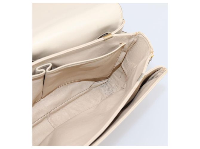 Céline CELINE Schultertasche aus Leder Ivory Gold Auth ep16002 Golden Roh - Ansicht 21