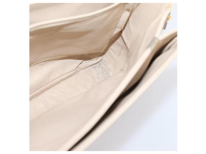 Céline CELINE Schultertasche aus Leder Ivory Gold Auth ep16002 Golden Roh - Ansicht 22