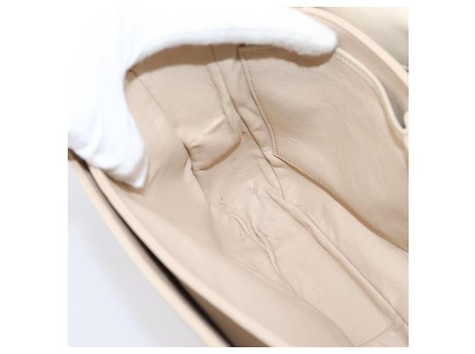 Céline CELINE Schultertasche aus Leder Ivory Gold Auth ep16002 Golden Roh - Ansicht 23