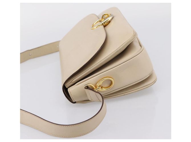 Céline CELINE Schultertasche aus Leder Ivory Gold Auth ep16002 Golden Roh - Ansicht 3