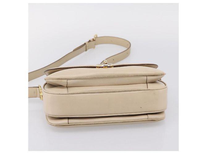 Céline CELINE Schultertasche aus Leder Ivory Gold Auth ep16002 Golden Roh - Ansicht 5