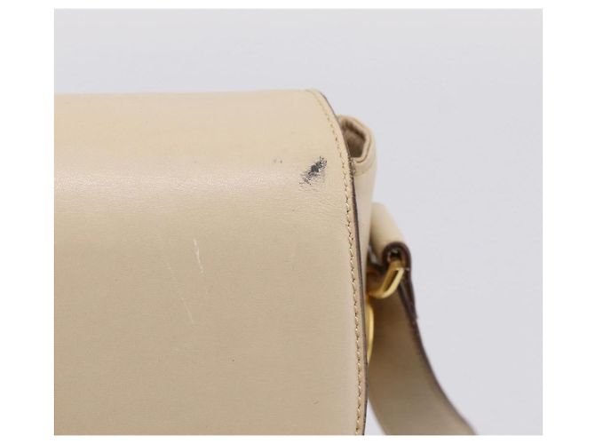 Céline CELINE Schultertasche aus Leder Ivory Gold Auth ep16002 Golden Roh - Ansicht 9