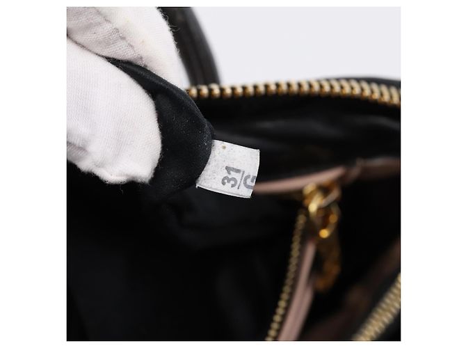 Miu Miu Handtasche Leder 2way Beige Goldton Auth bs37100 - Ansicht 12