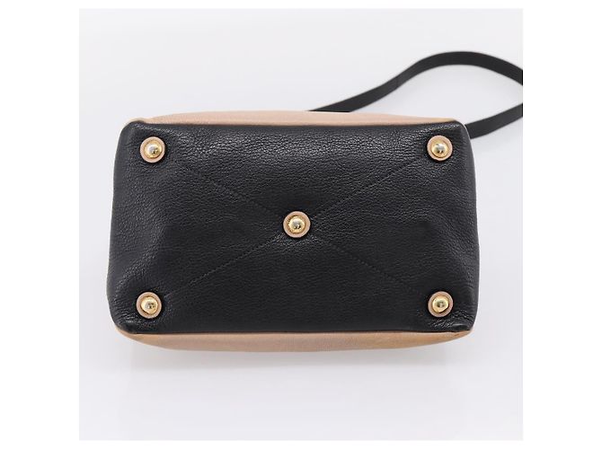 Miu Miu Handtasche Leder 2way Beige Goldton Auth bs37100 - Ansicht 5