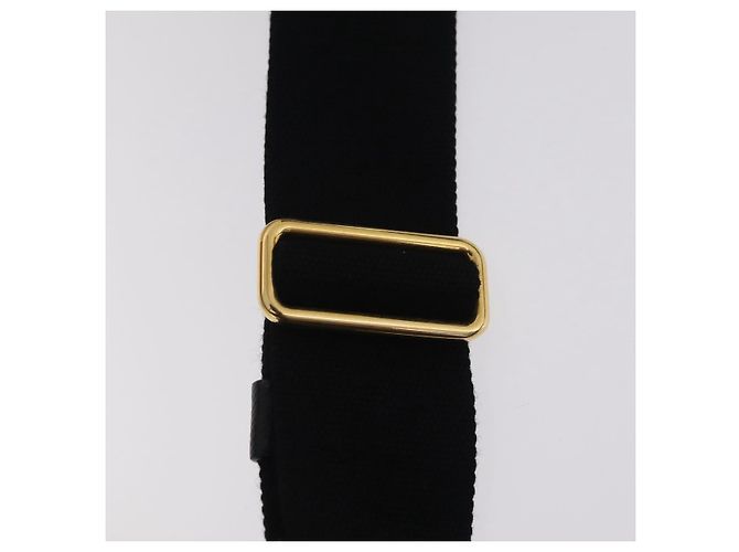 Bolso de mano PRADA Canapa MM Canvas 2way Negro Oro Auth ep16090 Dorado - vista 15