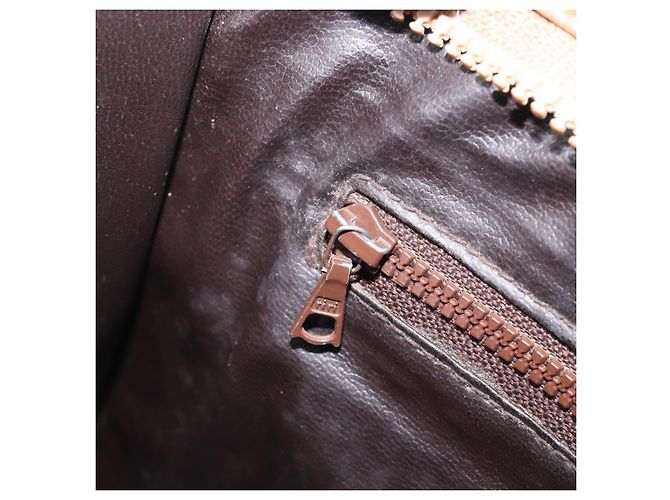 Céline Bolso de Mano CELINE Macadam PVC Beige Gold Auth ep15875 Dorado - vista 10