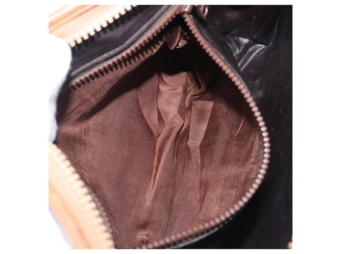 Céline Bolso de Mano CELINE Macadam PVC Beige Gold Auth ep15875 Dorado - vista 11