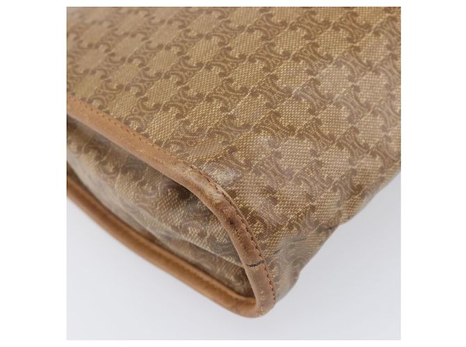 Céline Bolso de Mano CELINE Macadam PVC Beige Gold Auth ep15875 Dorado - vista 14