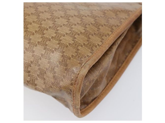 Céline Bolso de Mano CELINE Macadam PVC Beige Gold Auth ep15875 Dorado - vista 7