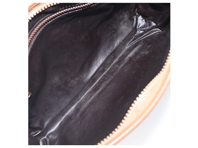 Céline Bolso de Mano CELINE Macadam PVC Beige Gold Auth ep15875 Dorado - vista 9