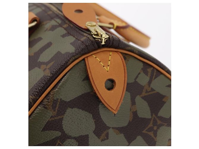 LOUIS VUITTON Monogram Graffiti Speedy 30 Handtasche Khaki M92194 LV Auth mr3054SAV Monogramm - Ansicht 20