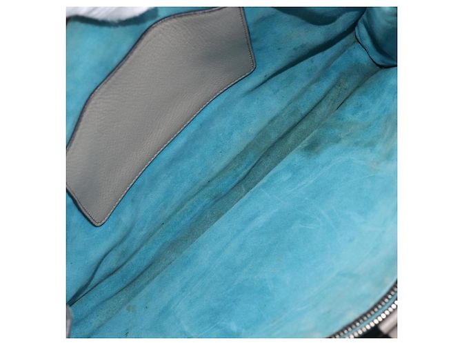 Borsa a mano Miu Miu in pelle 2way Grigio Oro Auth 204830A Marrone D'oro - vista 10