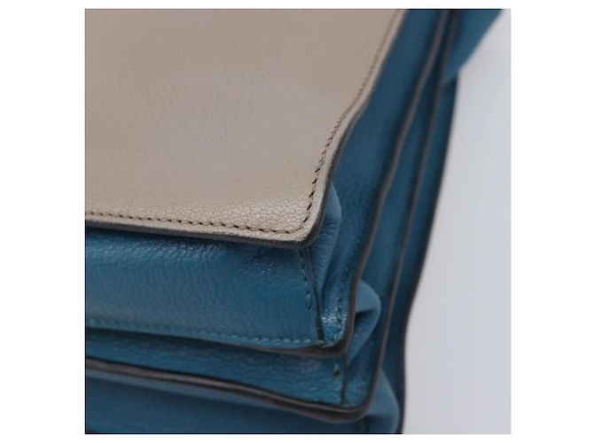 Borsa a mano Miu Miu in pelle 2way Grigio Oro Auth 204830A Marrone D'oro - vista 18