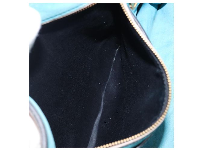 Borsa a mano Miu Miu in pelle 2way Grigio Oro Auth 204830A Marrone D'oro - vista 30