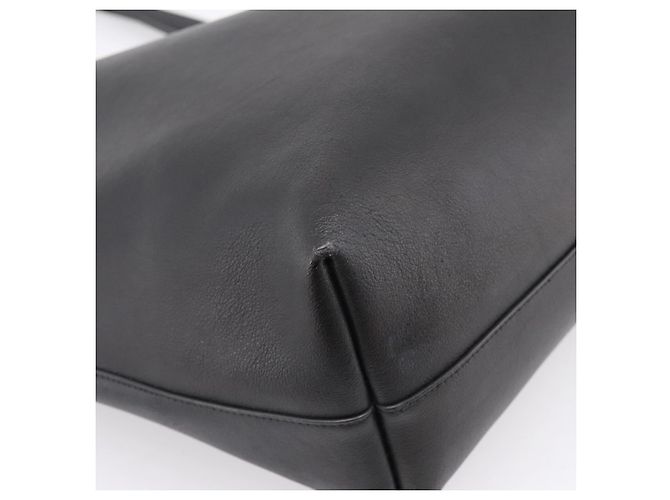 Autre Marque Borsa Tote SAINT LAURENT in pelle nera e oro 394195 Auth bs37268 Nero D'oro - vista 10