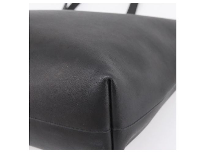 Autre Marque Borsa Tote SAINT LAURENT in pelle nera e oro 394195 Auth bs37268 Nero D'oro - vista 14