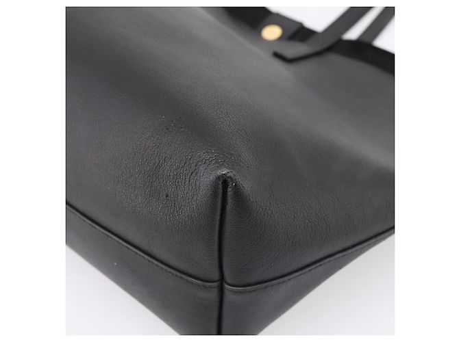 Autre Marque Borsa Tote SAINT LAURENT in pelle nera e oro 394195 Auth bs37268 Nero D'oro - vista 16