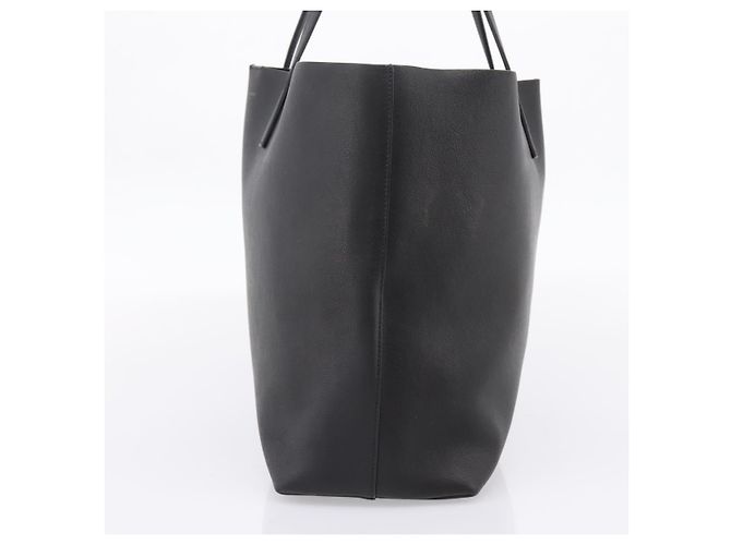 Autre Marque Borsa Tote SAINT LAURENT in pelle nera e oro 394195 Auth bs37268 Nero D'oro - vista 4