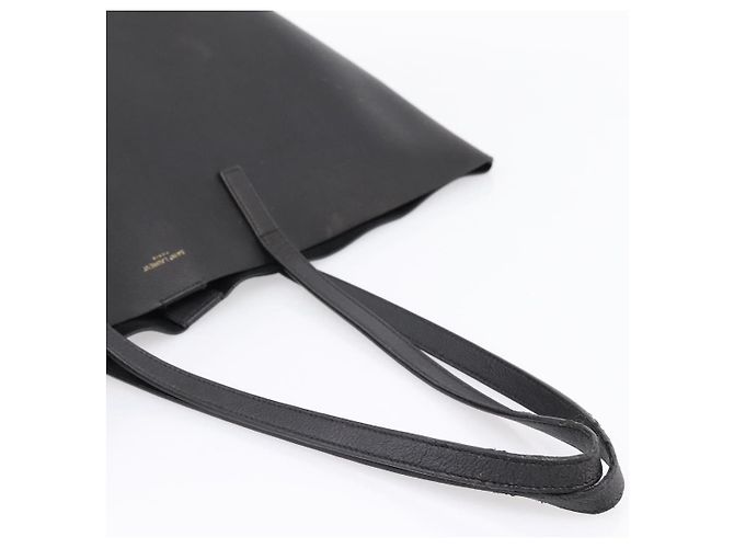 Autre Marque Borsa Tote SAINT LAURENT in pelle nera e oro 394195 Auth bs37268 Nero D'oro - vista 7