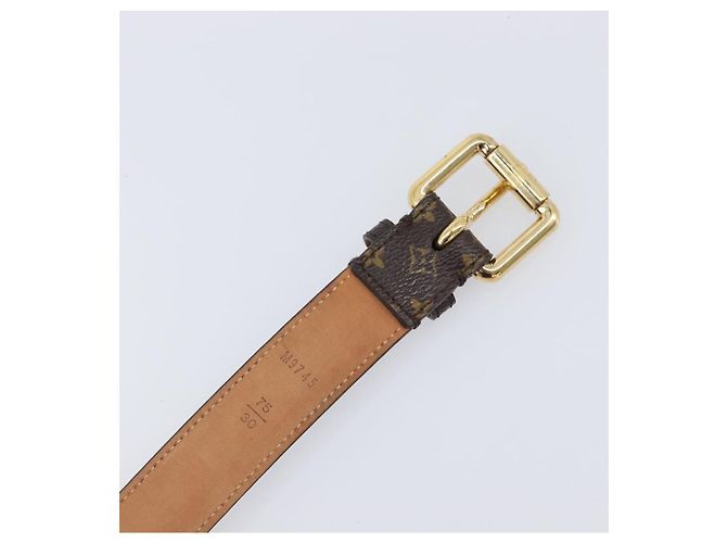 LOUIS VUITTON Monogram Ceinture Trio Belt 75/30 M9745 LV Auth bs37383 Monogramma - vista 12