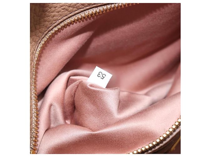 Borsa a mano Miu Miu in pelle 2way Beige Gold Auth 204057V D'oro - vista 11
