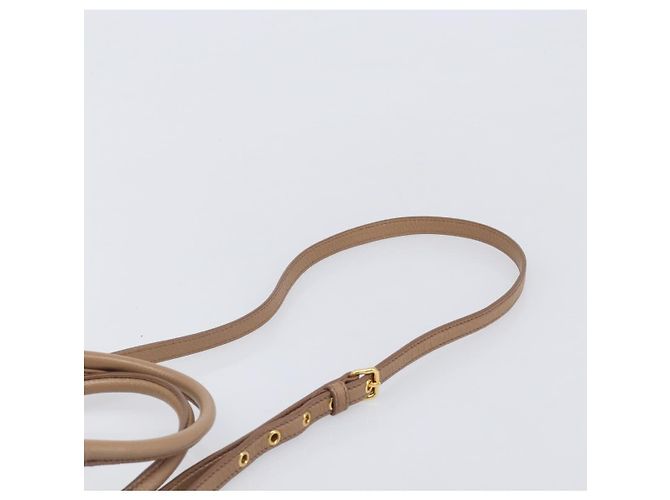 Borsa a mano Miu Miu in pelle 2way Beige Gold Auth 204057V D'oro - vista 15