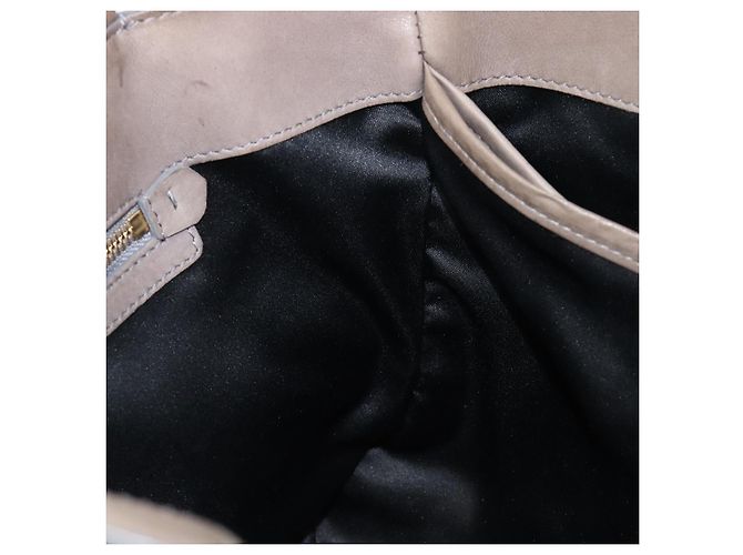 Borsa Salvatore Ferragamo Gancini in pelle 2way Grigio Oro Auth LN143 Marrone D'oro - vista 25