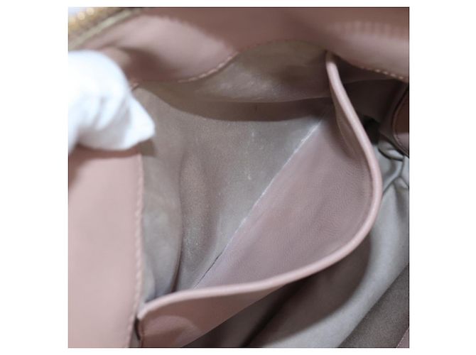 Borsa Miu Miu Matelassé in pelle rosa oro autentica 206368 D'oro - vista 30