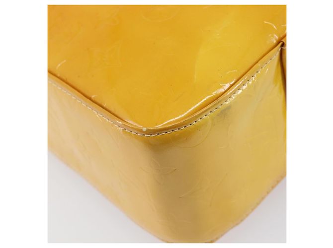 LOUIS VUITTON Monogram Vernis Columbus Tote Bag Lime Yellow M91047 Auth gh2358 Golden - Ansicht 15