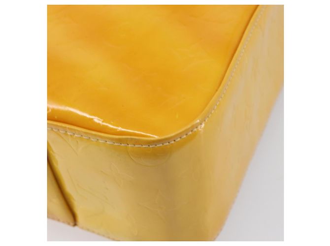 LOUIS VUITTON Monogram Vernis Columbus Tote Bag Lime Yellow M91047 Auth gh2358 Golden - Ansicht 16