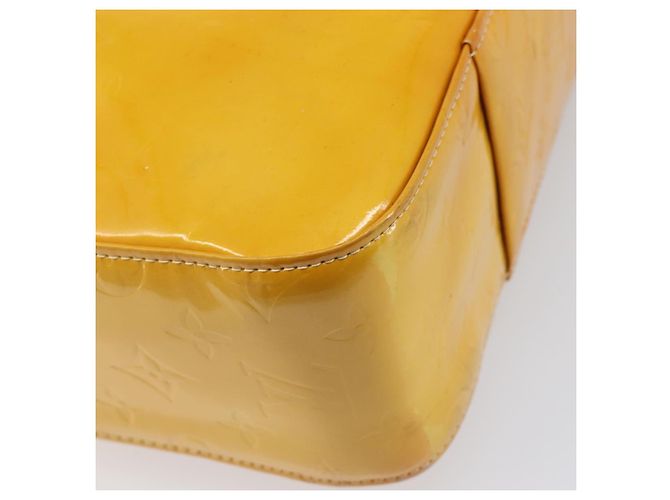 LOUIS VUITTON Monogram Vernis Columbus Tote Bag Lime Yellow M91047 Auth gh2358 Golden - Ansicht 17