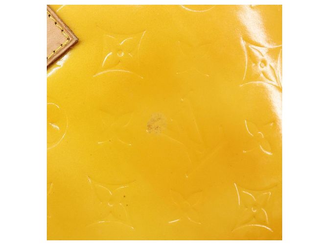 LOUIS VUITTON Monogram Vernis Columbus Tote Bag Lime Yellow M91047 Auth gh2358 Golden - Ansicht 18