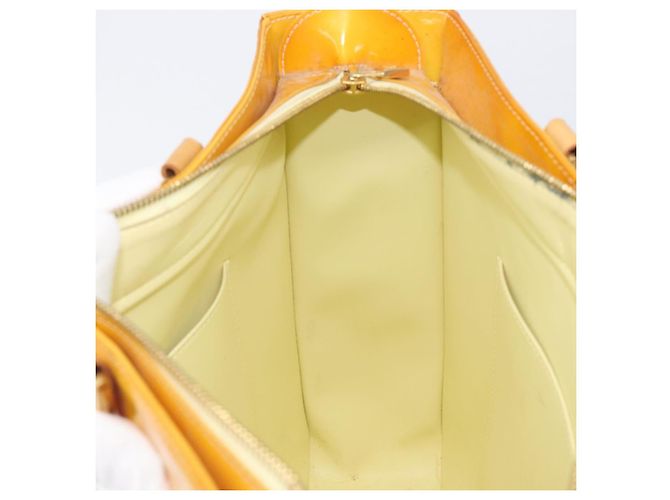 LOUIS VUITTON Monogram Vernis Columbus Tote Bag Lime Yellow M91047 Auth gh2358 Golden - Ansicht 23