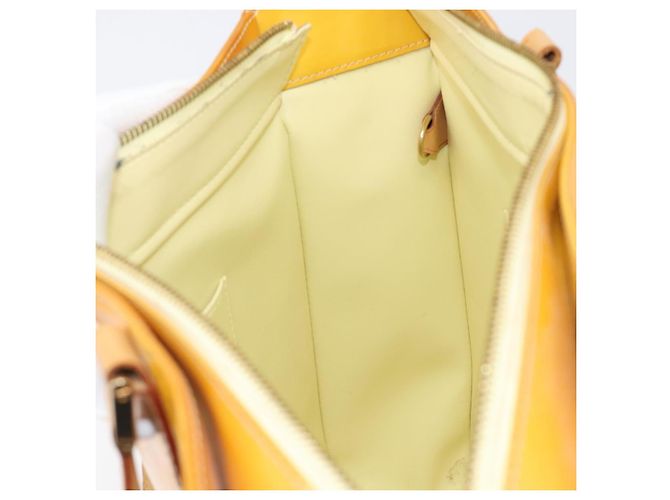 LOUIS VUITTON Monogram Vernis Columbus Tote Bag Lime Yellow M91047 Auth gh2358 Golden - Ansicht 24